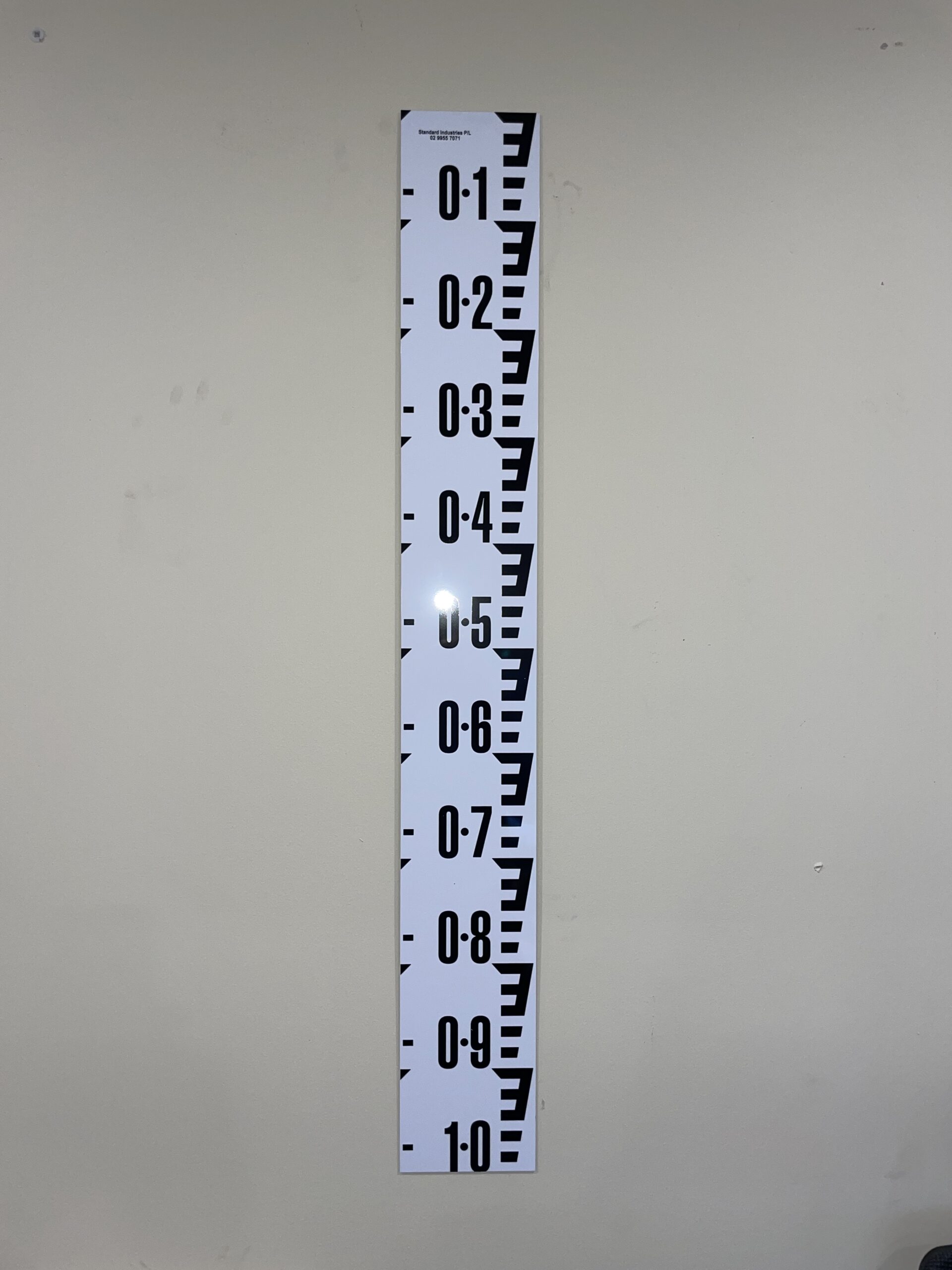 Standard Flat With Metre Markings 0-1m - Gauge Plates